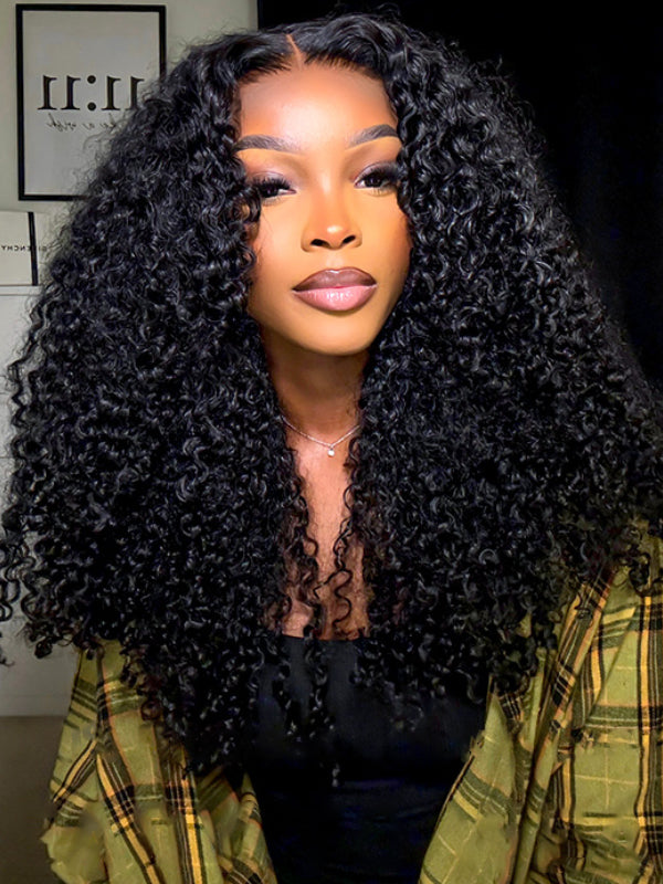 EINbeauty 9x6 Pre Cut HD Lace Kinky Curly Put On And Go Wig Convenient Wig