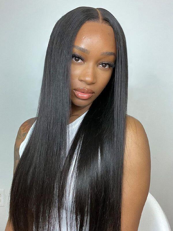 EINbeauty Straight V/U part Wigs No Leave Out Natural Scalp Protective Wigs