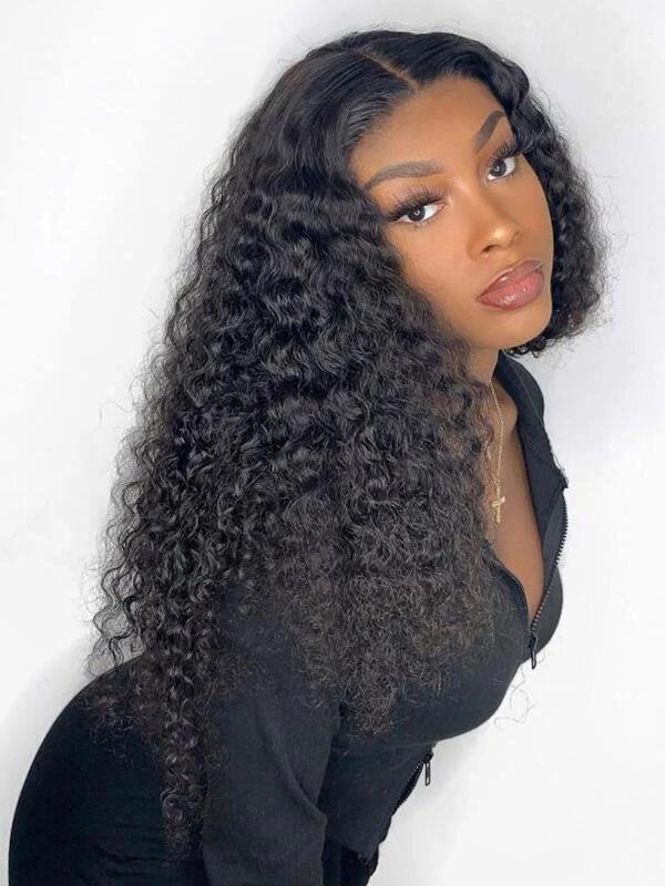 EINbeauty Deep Curly 13x4 HD Lace Front Wig Human Hair Wigs For Black Women